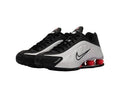 Nike Shox R4 sneakers in the classic "Black/Metallic Silver/Max Orange" - Style Stride Vault
